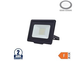 30W LED SMD Fluter City Line Schwarz Kaltweiß