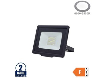 30W LED SMD Fluter City Line Schwarz Kaltweiß