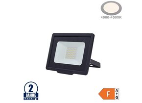 30W LED SMD Fluter City Line Schwarz Neutralweiß