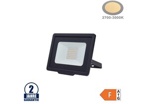 30W LED SMD Fluter City Line Schwarz Warmweiß