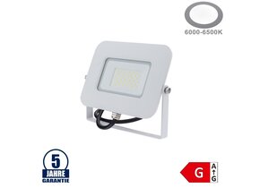30W LED SMD Fluter Professional mit 70cm Kabel Weiß Kaltweiß