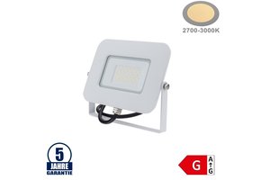 30W LED SMD Fluter Professional mit 70cm Kabel Weiß Warmweiß