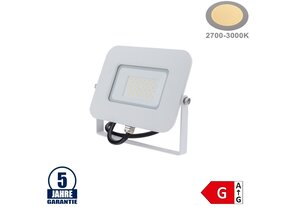 30W LED SMD Fluter Professional mit 70cm Kabel Weiß Warmweiß