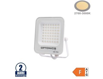 30W LED SMD Fluter weißes Gehäuse Warmweiß