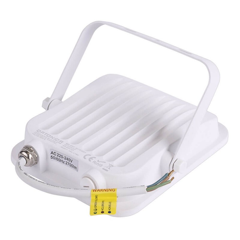 30W LED SMD Fluter weißes Gehäuse Warmweiß