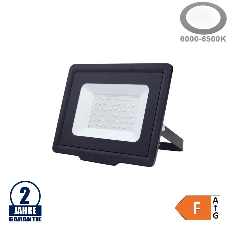 50W LED SMD Fluter City Line Schwarz Kaltweiß