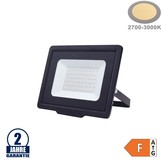 50W LED SMD Fluter City Line Schwarz Warmweiß