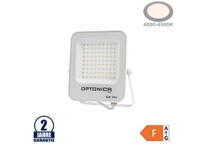 50W LED SMD Fluter weißes Gehäuse Neutralweiß