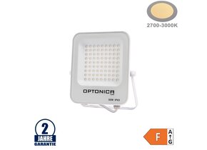 50W LED SMD Fluter weißes Gehäuse Warmweiß