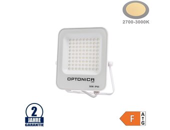 50W LED SMD Fluter weißes Gehäuse Warmweiß