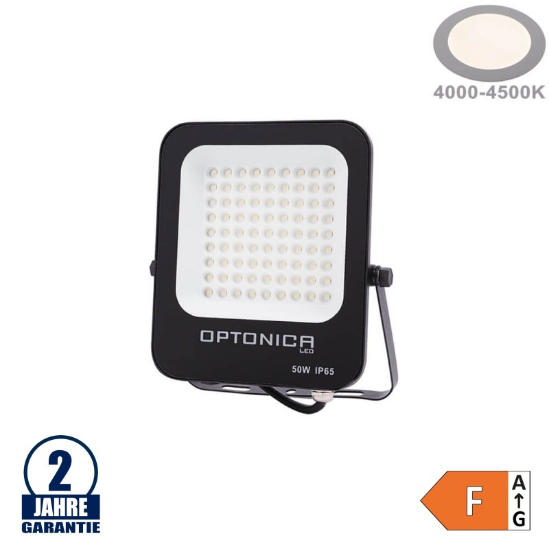 50W LED SMD Fluter schwarzes Gehäuse Neutralweiß