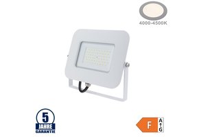50W LED SMD Fluter Professional mit 70cm Kabel Weiß Neutralweiß