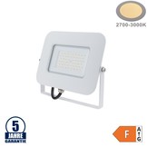 50W LED SMD Fluter Professional mit 70cm Kabel Weiß Warmweiß