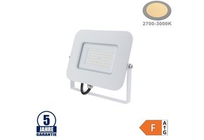 50W LED SMD Fluter Professional mit 70cm Kabel Weiß Warmweiß