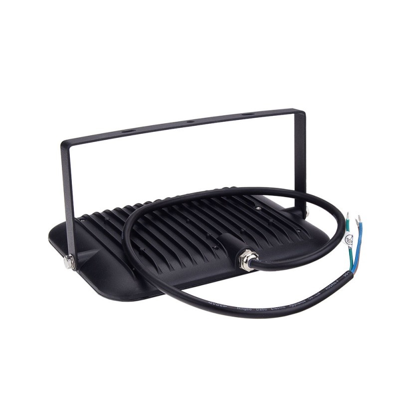 50W LED SMD Fluter Professional mit 70cm Kabel Schwarz Neutralweiß