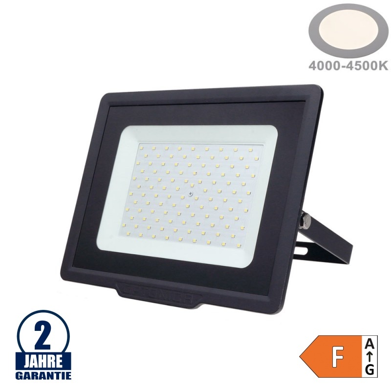 100W LED SMD Fluter City Line Schwarz Neutralweiß