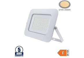 100W LED SMD Fluter Professional mit 70cm Kabel Weiß Warmweiß