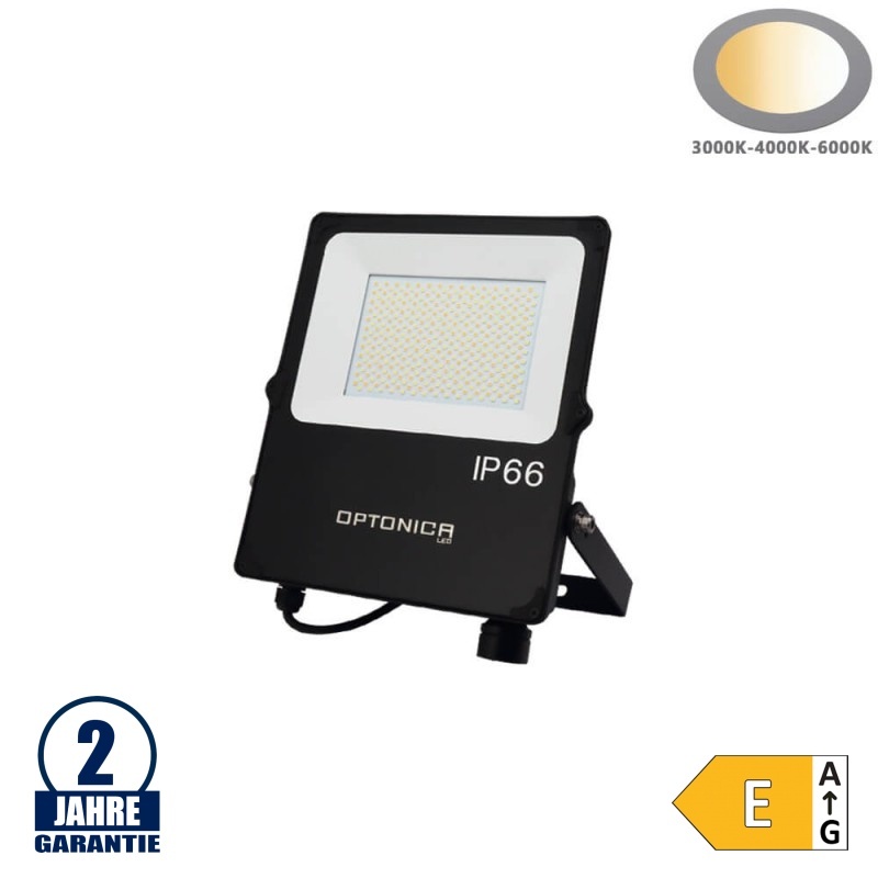 100W LED SMD Fluter CCT Farbwechsel Schwarz IP66