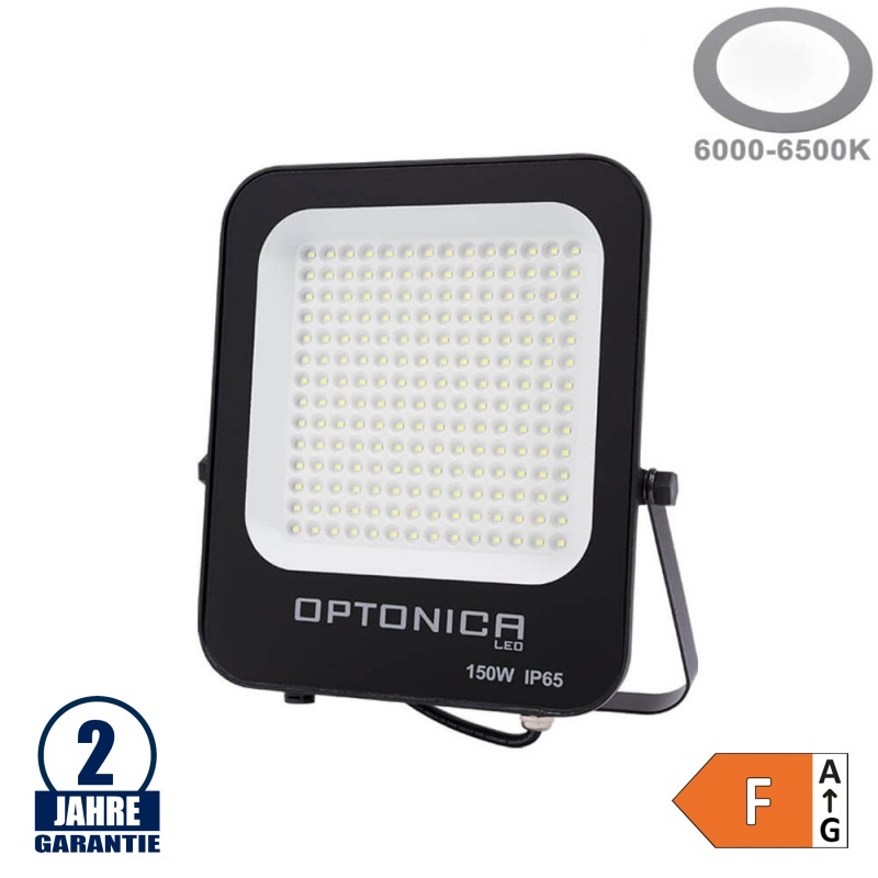 150W LED SMD Fluter schwarzes Gehäuse Kaltweiß