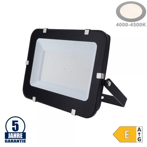 150W LED SMD Fluter Professional mit 100cm Kabel Schwarz Neutralweiß