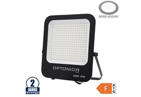 200W LED SMD Fluter schwarzes Gehäuse Kaltweiß