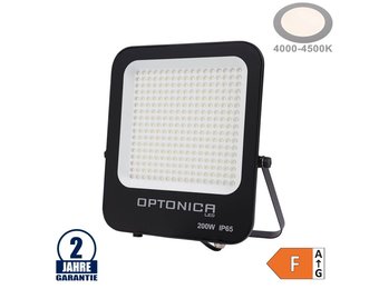 200W LED SMD Fluter schwarzes Gehäuse Neutralweiß