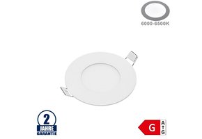 3W LED Mini Panel Rund Kaltweiß