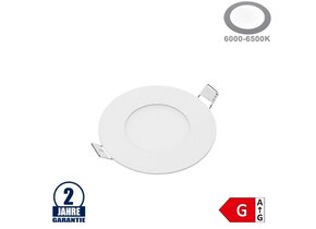 3W LED Mini Panel Rund Kaltweiß