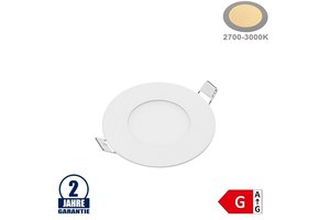 3W LED Mini Panel Rund Warmweiß