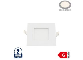 3W LED Mini Panel Quadratisch Neutralweiß