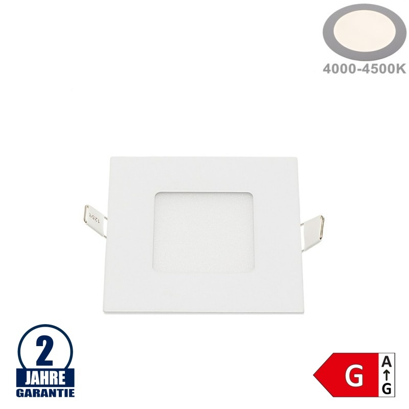 3W LED Mini Panel Quadratisch Neutralweiß