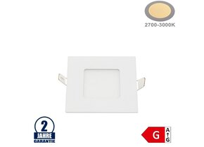 3W LED Mini Panel Quadratisch Warmweiß