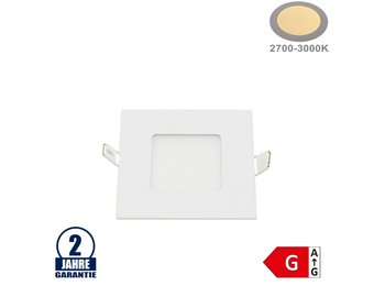 3W LED Mini Panel Quadratisch Warmweiß