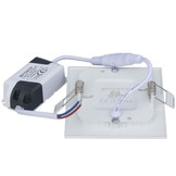 3W LED Mini Panel Quadratisch Warmweiß