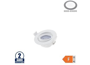 5W LED SMD Einbauleuchte Rund Schwenkbar Weiß Kaltweiß