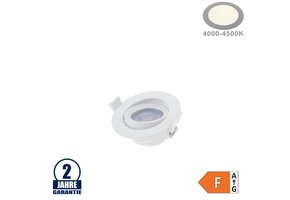 5W LED SMD Einbauleuchte Rund Schwenkbar Weiß Neutralweiß