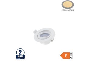 5W LED SMD Einbauleuchte Rund Schwenkbar Weiß Warmweiß