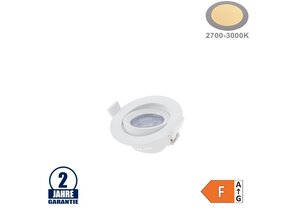 5W LED SMD Einbauleuchte Rund Schwenkbar Weiß Warmweiß