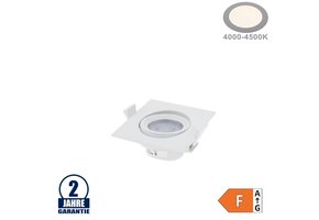 5W LED SMD Einbauleuchte Quadratisch Schwenkbar Weiß Neutralweiß
