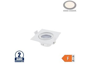 5W LED SMD Einbauleuchte Quadratisch Schwenkbar Weiß Neutralweiß