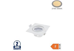 5W LED SMD Einbauleuchte Quadratisch Schwenkbar Weiß Warmweiß