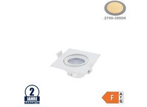 5W LED SMD Einbauleuchte Quadratisch Schwenkbar Weiß Warmweiß