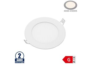 6W LED Mini Panel Rund Neutralweiß