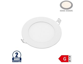 6W LED Mini Panel Rund Neutralweiß