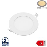 6W LED Mini Panel Rund Warmweiß