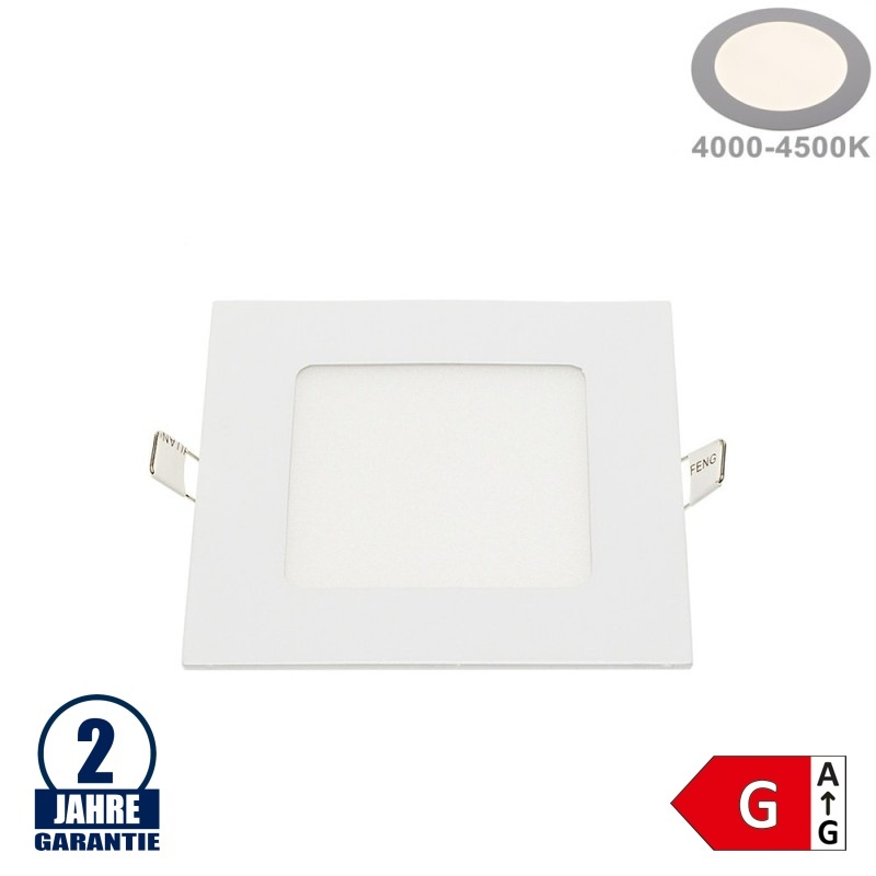 6W LED Mini Panel Quadratisch Neutralweiß