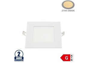 6W LED Mini Panel Quadratisch Warmweiß