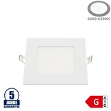 6W LED Mini Panel Quadratisch Professional Kaltweiß