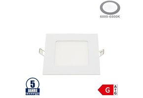 6W LED Mini Panel Quadratisch Professional Kaltweiß
