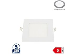 6W LED Mini Panel Quadratisch Professional Kaltweiß